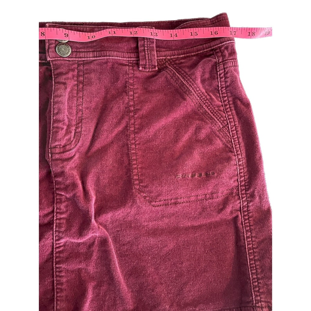 DKNY Corduroy Burgundy Skirt size 12 Above The Knee/‎ Mini 33in Waist - Picture 5 of 7